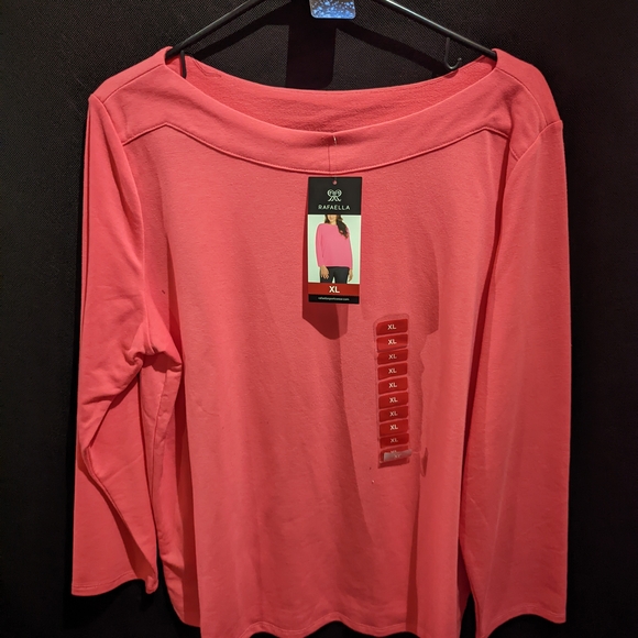 Rafaella Tops - Women's Pink Top Long sleeve